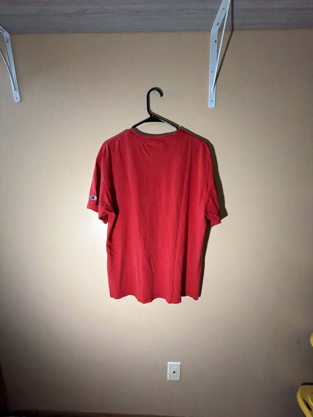 Vintage 90’s Champion Logo Graphic Short Sleeve T-Shirt Red - Picture 4 of 4